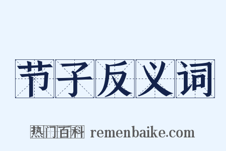节子反义词是什么意思的图片